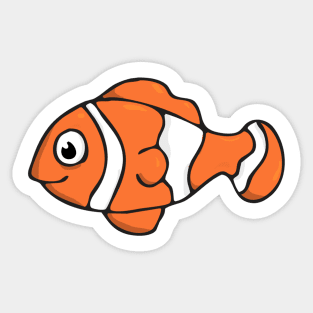 clown fish illustration Sticker